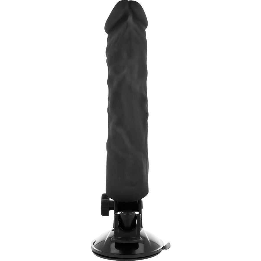 BASECOCK REALISTIC VIBRADOR CONTROL REMOTO NEGRO - NEGRO 21CM - Imagen 4