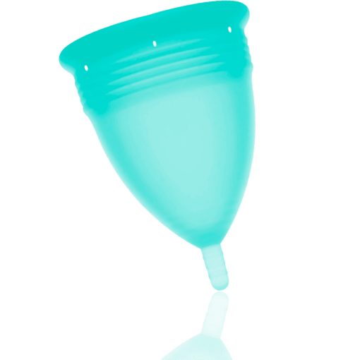 STERCUP - COPA MENSTRUAL FDA SILICONA AQUAMARINA - TALLA S - Imagen 2