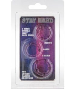 SEVEN CREATIONS - JUEGO TRES ANILLOS PENE LILA