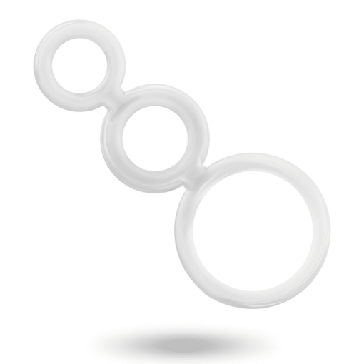 ADDICTED TOYS - SET ANILLOS PENE Y TESTÍCULOS CLEAR - Imagen 3