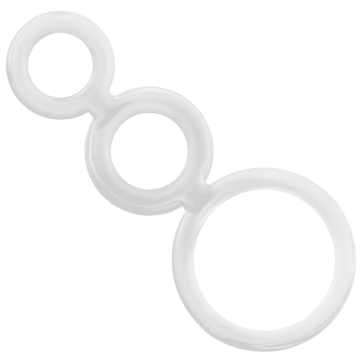 ADDICTED TOYS - SET ANILLOS PENE Y TESTÍCULOS CLEAR - Imagen 2