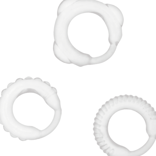 ADDICTED TOYS - SET 3 ANILLOS PENE CLEAR - Imagen 3