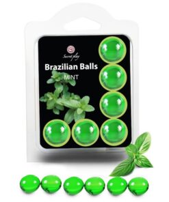 SECRETPLAY - SET 6 BRAZILIANS BALLS MENTA