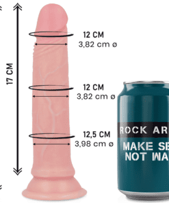 ROCKARMY - AVENGER DILDO REALÍSTICO LIQUID SILICONE 19 CM -O- 3.98 CM