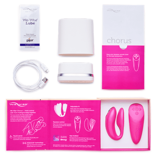 WE-VIBE - CHORUS VIBRADOR PAREJAS CON CONTROL SQUEEZE ROSA - Imagen 4
