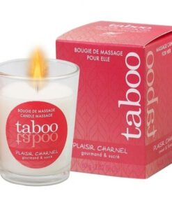 RUF - TABOO VELA DE MASAJE PARA ELLA PLAISIR CHARNEL AROMA FLOR DE CACAO