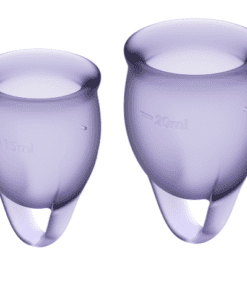 SATISFYER - FEEL CONFIDENT KIT COPA MENSTRUAL LILA 15 + 20 ML