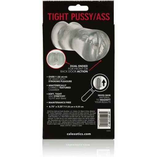 CALEXOTICS - STROKE IT MASTURBADOR VAGINA/ANO TRASLÚCIDO - Imagen 5