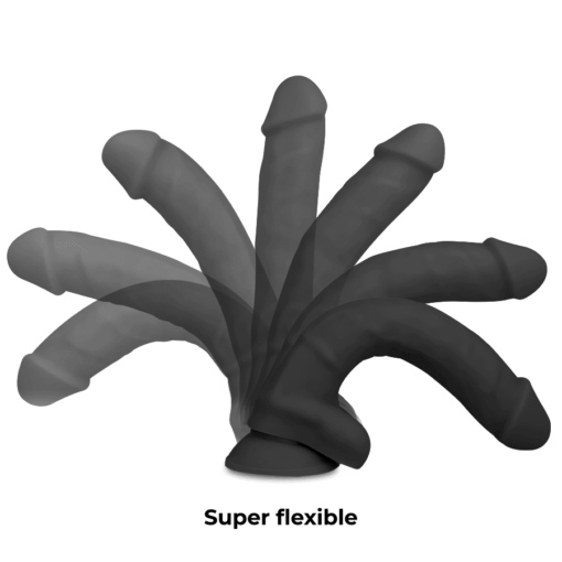 COCK MILLER - DILDO REALÍSTICO SILICONA DENSITY ARTICULABLE NEGRO 19.5 CM - Imagen 3