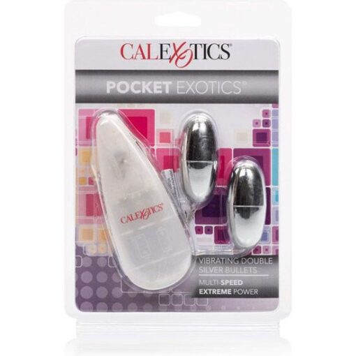 CALEXOTICS - BALAS VIBRADORAS DORADAS DUO SILVER - Imagen 3