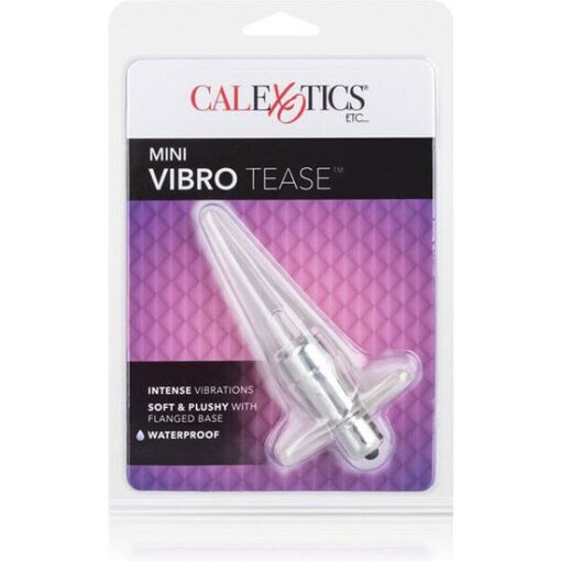 CALEXOTICS - PLUG MINI VIBRO TEASE VIBRADOR TRANSPARENTE - Imagen 3
