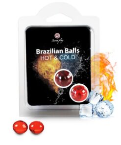SECRETPLAY - BRAZILIAN BALLS EFECTO CALOR  FRIO  2 UNIDADES
