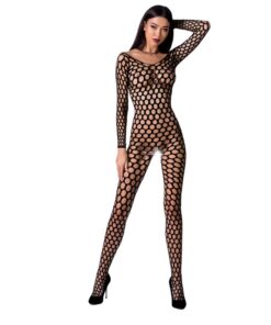PASSION - WOMAN BS077 BODYSTOCKING TALLA UNICA NEGRO
