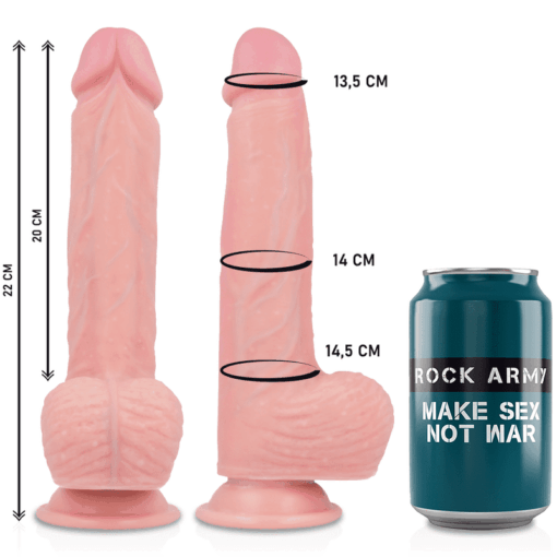 ROCKARMY - HAWK REALÍSTICO ROTADOR Y VIBRADOR 22 CM -O- 4.6 CM - Imagen 3