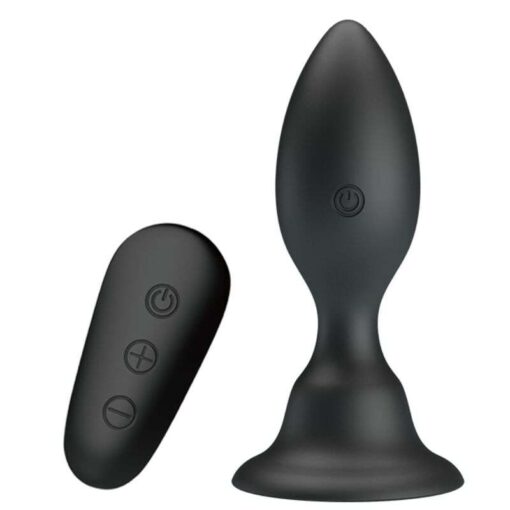 MR PLAY - PLUG ANAL CON VIBRACIÓN NEGRO CONTROL REMOTO - Imagen 3