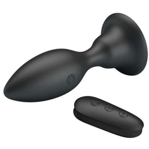 MR PLAY - PLUG ANAL CON VIBRACIÓN NEGRO CONTROL REMOTO - Imagen 2