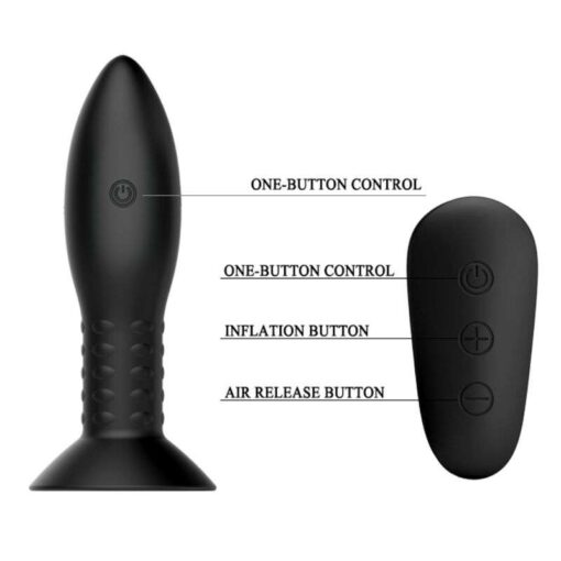 MR PLAY - PLUG CON BOLAS ROTADORAS NEGRO CONTROL REMOTO - Imagen 4