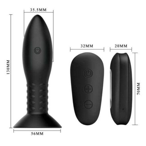 MR PLAY - PLUG CON BOLAS ROTADORAS NEGRO CONTROL REMOTO - Imagen 5