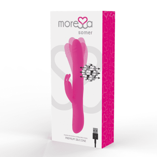MORESSA - SOMER ROTADOR PERLADO Y POTENTE VIBRACIÓN SILICONA PREMIUM - Imagen 4
