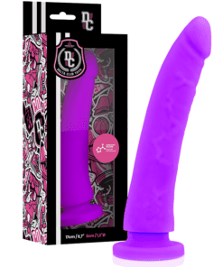 DELTA CLUB - DILDO REALISTA LILA SILICONA MEDICA 17 CM -O- 3 CM