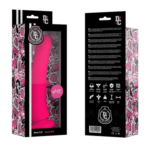 DELTA CLUB - DILDO REALISTA ROSA SILICONA MEDICA 20 CM -O- 4 CM - Imagen 2
