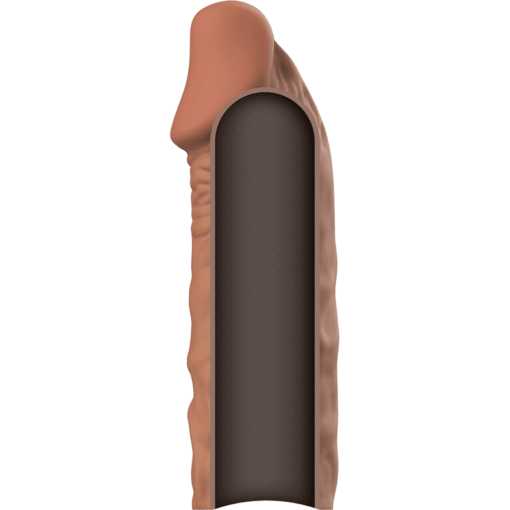 VIRILXL - EXTENSIÓN DE PENE LIQUID SILICONE V5 MARRÓN - Imagen 3