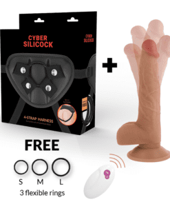 CYBER SILICOCK - ARNÉS SILICONA LIQUIDA JOHN CONTROL REMOTO