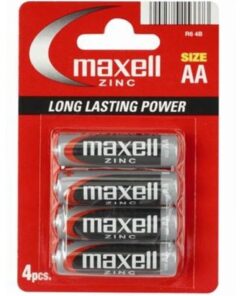 MAXELL - PILA SALINA MANGANESO AA R6 BLISTER*4