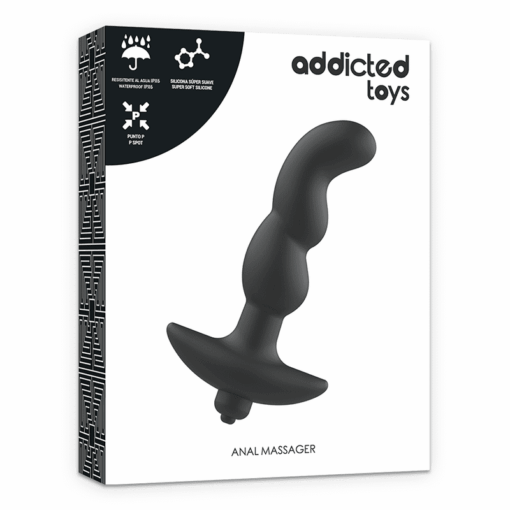 ADDICTED TOYS - MASAJEADOR ANAL CON VIBRACIÓN NEGRO MODELO 2 - Imagen 5