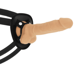 COCK MILLER - ARNÉS + SILICONA DENSITY COCKSIL ARTICULABLE 18 CM