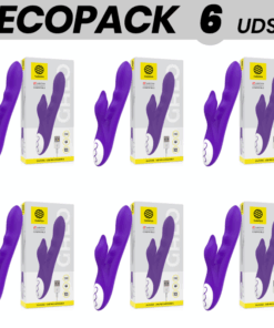 ECOPACK 6 UDS - GALATEA GALO VIBRADOR LILA COMPATIBLE CON WATCHME WIRELESS TECHNOLOGY