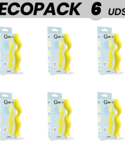 ECOPACK 6 UDS - G-SPOT GAVYN VIBRADOR PUNTO G AMARILLO