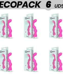 ECOPACK 6 UDS - G-SPOT GEORGE VIBRADOR PUNTO G ROSA CHICLE