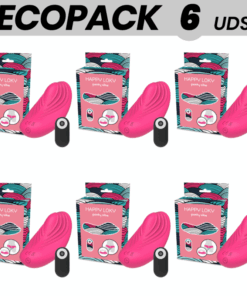 ECOPACK 6 UDS - HAPPY LOKY PANTY VIBRADOR PARA BRAGUITA CONTROL REMOTO