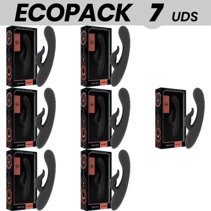 MOTOR RITUAL ANUSARA DUAL RECARGABLE 2.0 NEGRO 6 + 1 GRATIS