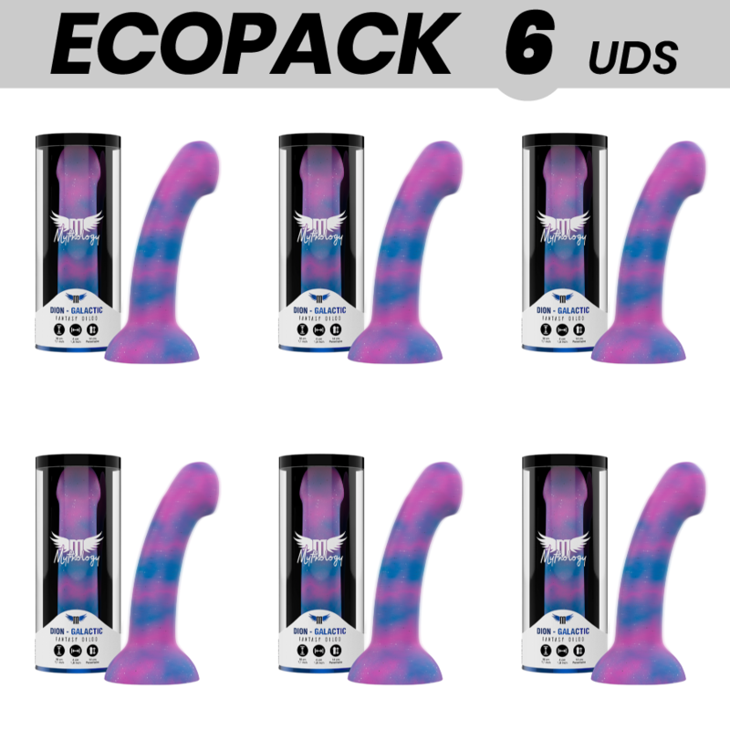 ECOPACK 6 UDS - MYTHOLOGY DION GALACTIC DILDO M - VIBRADOR COMPATIBLE CON WATCHME WIRELESS TECHNOLOGY