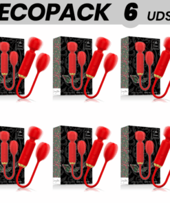 ECOPACK 6 UDS - MIA TOSCANA DOUBLE PLEASURE WAND + HUEVO VIBRADOR