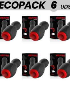 ECOPACK 6 UDS - JAMYJOB ASTRA MASTURBADOR CON VIBRACIÓN Y ONDAS ESTIMULADORAS
