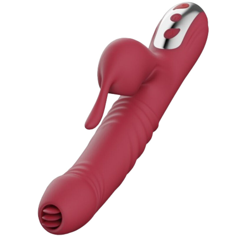 ARMONY - SUCK VIBRADOR  ONDAS ESTIMULADORAS CON LENGUA ESTIMULADORA BURDEOS
