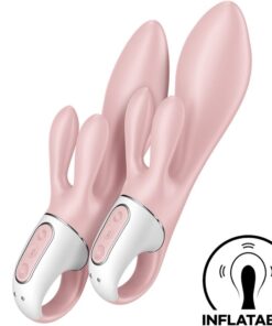 SATISFYER - AIR PUMP BUNNY 3 INFLABLE VIBRADOR RABBIT ROSA