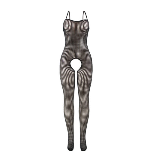 SUBBLIME - 951726 BODYSTOCKING CROTCHLESS DE REJILLA ELÁSTICO NEGRO TALLA ÚNICA - Imagen 4