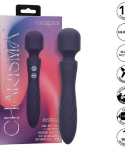 CALEXOTICS - CHARISMA MYSTIQUE MASAJEADOR DOBLE MOTOR 12 FUNCIONES 21,5 CM X 4,5 CM MORADO