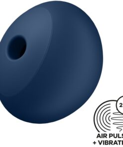 SATISFYER - AIR POWER 4 ESTIMULADOR  VIBRADOR 12 VIBRACIONES AZUL