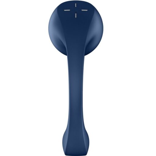 SATISFYER - PRO+ WAVE 4 ESTIMULADOR PUNTO G  AIR PULSE APLICACIÓN GRATUITA AZUL OSCURO - Imagen 4