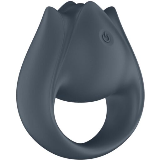 SATISFYER - PERFECT PAIR 2 MULTIVIBRADOR 2 EN 1 ANILLO PARA PENE  ESTIMULADOR DE DEDO GRIS - Imagen 5
