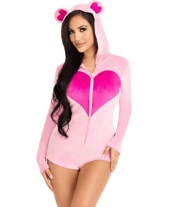 LEG AVENUE - BODY OSITO TERCIOPELO ROSA M