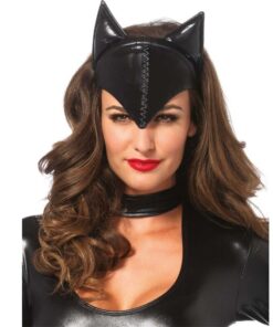 LEG AVENUE - MÁSCARA DE MUJER FELINA NEGRO
