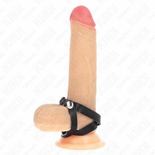 KINK - ANILLO PENE CUERO CON CIERRE A PRESIÓN 39 X 1 CM - Imagen 2