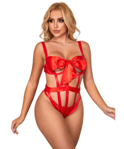 SUBBLIME - 954468 BODY SEXY CALADO CON LAZO ROJO S/M