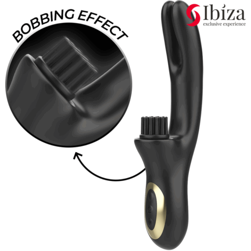 IBIZA - VIBRADOR HI-TECH RABITT BRUSHING MULTI CELDAS CLITORIALES Y DOBLE WAVE - Imagen 4